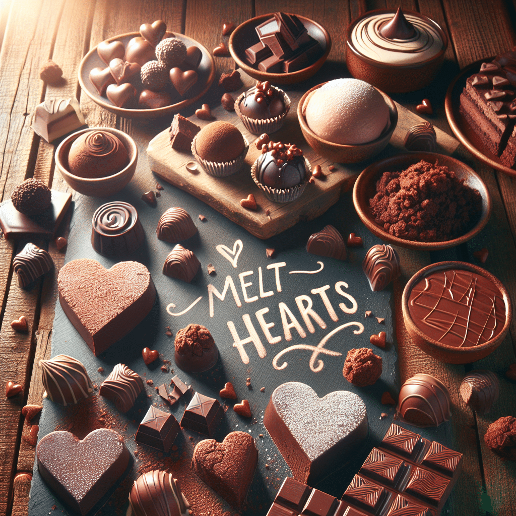 Doces veganos de chocolate para derreter corações